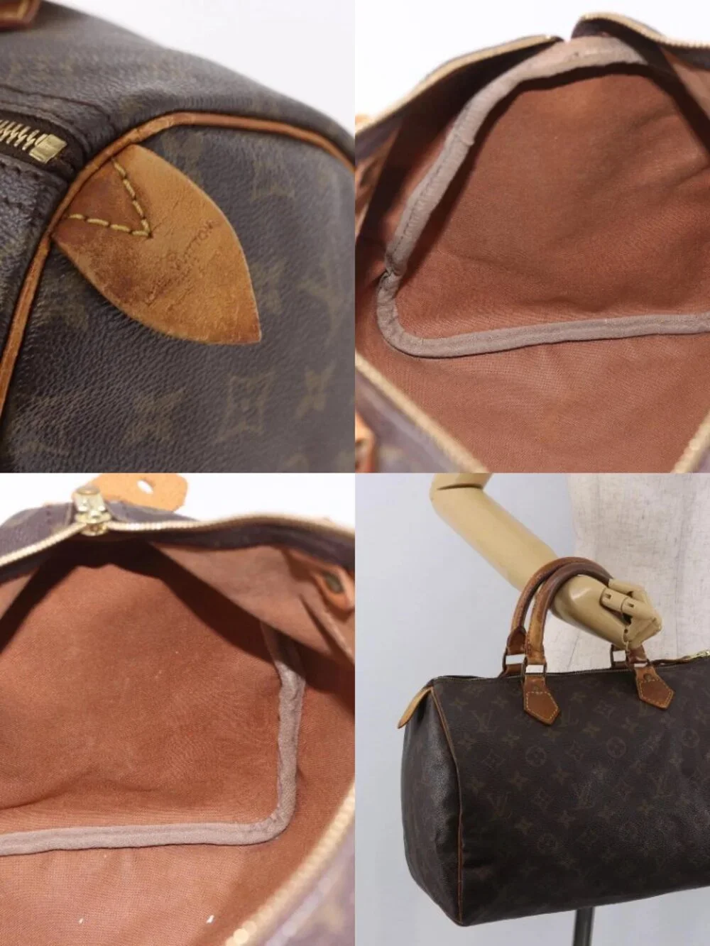 LOUIS VUITTON Monogram Speedy 30 Hand Bag M41526 LV Auth 187524